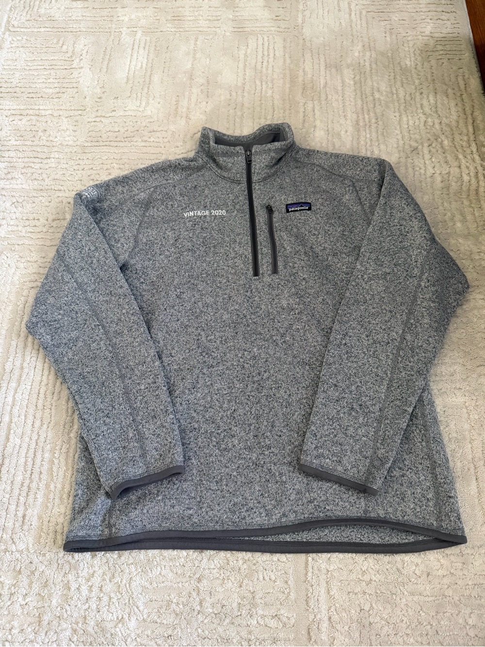 Patagonia Better Sweater Gray Quarter Zip Pullover Fleece